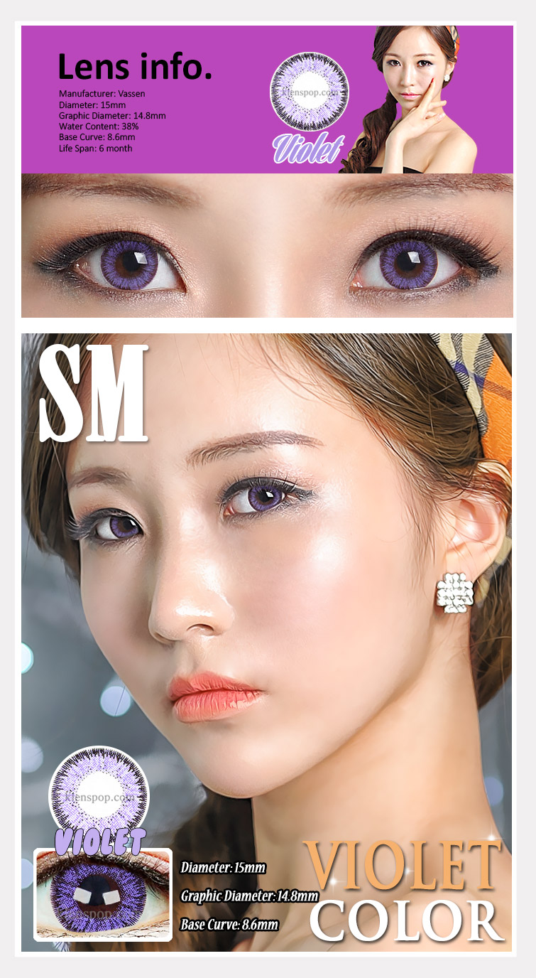 Description image of Vassen SM Violet Color Contacts
